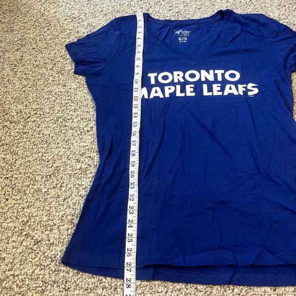 G-III 4her Womens Toronto Maple Leafs T-Shirt Size XL Canada NHL Hockey Fan Tee - Picture 7 of 8